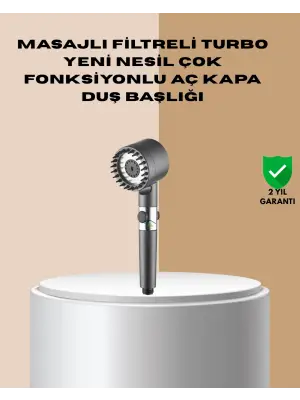 Çok Fonksiyonlu Filtreli Duş Başlığı Masaj Etkili