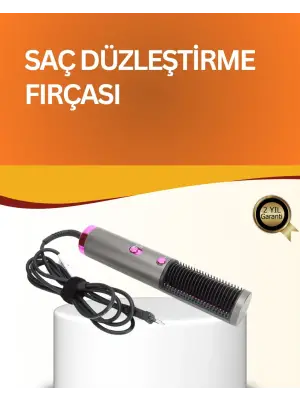 Çok Yönlü Kullanıma Uygun Saç Kurutma Ve Düzleştirme Fırçası