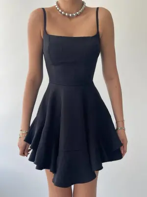 Common İp Askılı Elbise