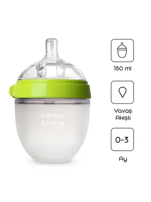 Comotomo Antikolik Silikon Biberon 150 ml 0-3 Ay Yeşil
