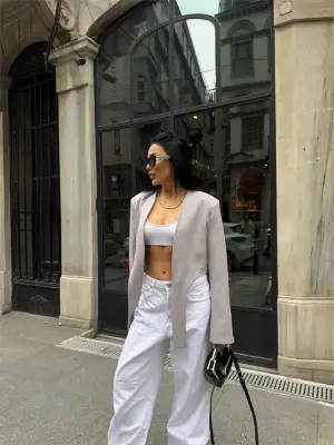 CROP CEKET BAĞLAMA KUYRUKLU - Gri