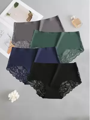 Dalgalı Desenli Kadın Düşük Bel Bikini Altı