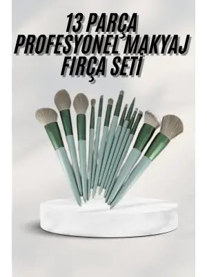 Dayanıklı Makyaj Fırçası Seti 13 Parça Yumuşak Kıllı Fırçalar Allık Fondöten Far Fırçası