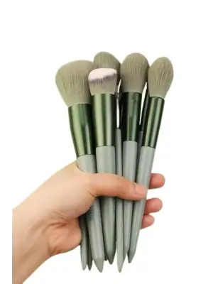 Dayanıklı Makyaj Fırçası Seti 13 Parça Yumuşak Kıllı Fırçalar Allık Fondöten Far Fırçası