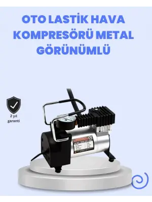 Dc 12v Metal Hava Kompresörü Araç Lastik Şişirme 35l/dk