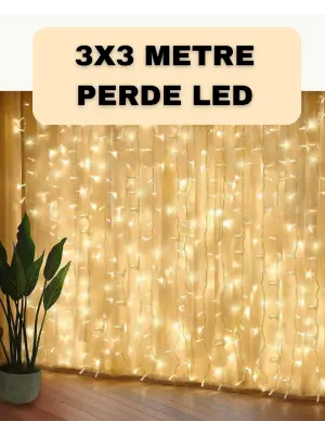 Dekoratif 3x3 Led Perde Işık Şelale Tasarım Enerji Tasarruflu