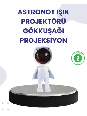 Dekoratif Gün Batımı Işığı – Astronot Figürlü