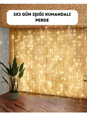 Dekoratif Perde Peri Led Günışığı Renk 8 Fonksiyonlu Işık