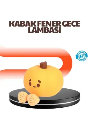 Dekoratif Pumpkin Gece Lambası Şarjlı Dokunmatik Led Işık