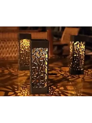 Dekoratif Solar Güneş Enerjili Bahçe Aydınlatması Yürüyüş Yolu Seti ( 8 Adet )