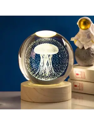 Deniz Anası Işıklı Cam Küre