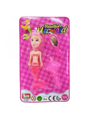 Omarı Parlak Mavi Deniz Dalgaları Kolye Seti