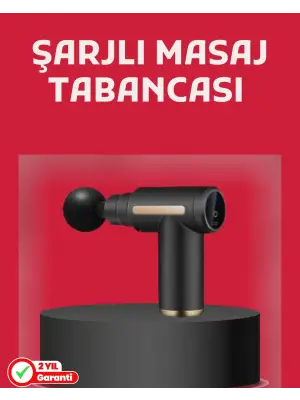 Derin Doku Masaj Tabancası 4 Başlık 6 Kademeli Sessiz Güç Şarjlı Kas Gevşetici