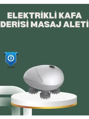 Derin Masaj Sağlayan Elektrikli Kafa Masaj Aleti