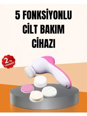 Derin Temizleme Ve Masaj İçin 5 Başlıklı Yüz Cilt Bakım Aleti