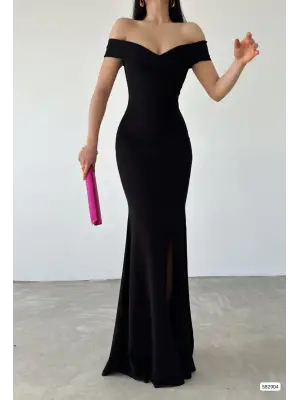 Omarı Dalgalı Kumaş Değerlendirmesiyle Zarif Elbise