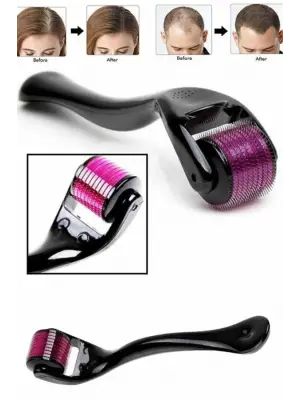 Derma Roller Titanyum Uçlu 540 İğneli 1 Mm Saç Sakal Çıkarma Ve Cilt Bakım Masaj Aleti