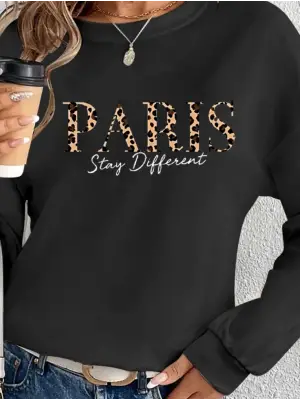 Omarı Desenli Viskon Uzun Kollu Kadın Bluzu