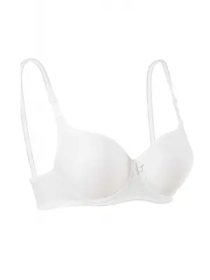 Omarı Düz Sütyen Beyaz - Destekli ve Konforlu Tasarım