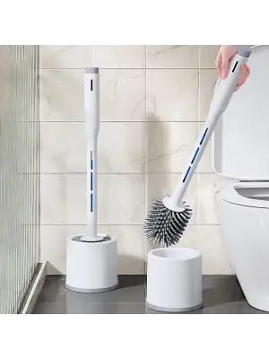 Deterjan Hazneli Silikon Tuvalet Fırçası