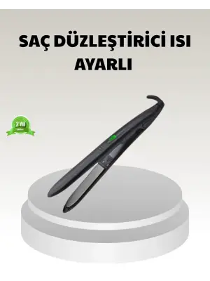 Dijital Ekranlı Isı Ayarlı Saç Düzleştirici –  Titanyum Plaka, Seyahat Dostu Tasarım