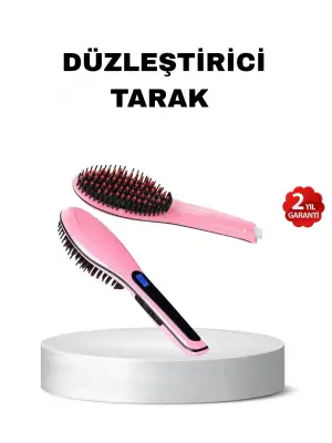 Dijital Ekranlı Seramik Saç Düzleştirici Tarak – 5 Kademeli Isı Ayarı, İyon Kontrollü