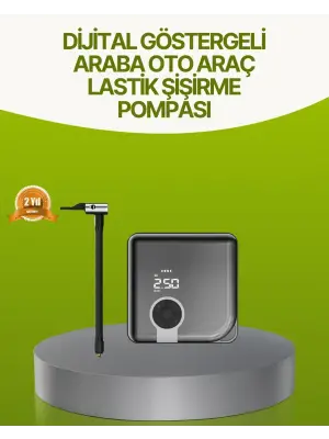Dijital Ekranlı Taşınabilir Akıllı Araç Hava Kompresörü