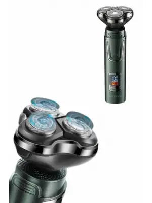 Dijital Göstergeli 3 Başlıklı Tıraş Makinesi Islak Kuru Lazer Öncesi Günlük