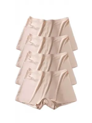 Omarı Dikişsiz Görünmez Mini Şort Boxer Ten