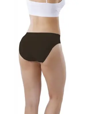 Siyah Dikişsiz İz Yapmaz Slip Külot Kadın Giyim