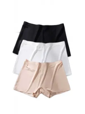 Omarı Dikişsiz Mini Boxer Şort Seti Siyah Beyaz Ten