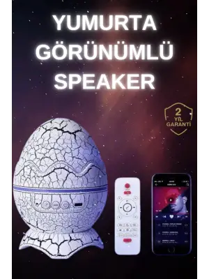 Dinozor Speaker Renk Değiştirme Projeksiyon Modu Bluetooth Hoparlör Gece Lambası
