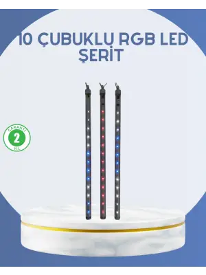 Dış Mekan Led Kayan Yıldız Işığı 10 Çubuk Aydınlatma