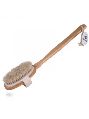 Omarı Parlak Görünüm İçin Doğal At Kılı Selülit Fırçası