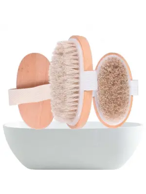 Omarı Doğal At Kılı Selülit Fırçası: Parlak ve Pürüzsüz Görünüm İçin!