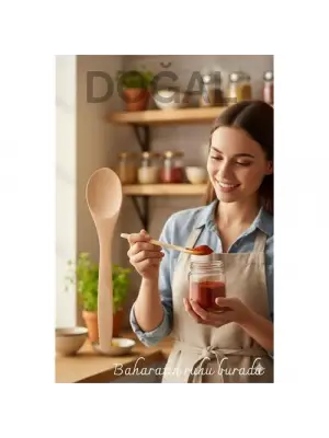 Doğal Gürgen Baharat Kaşığı – 13 cm, Mini Boy, Şık ve Pratik Mutfak Yardımcısı