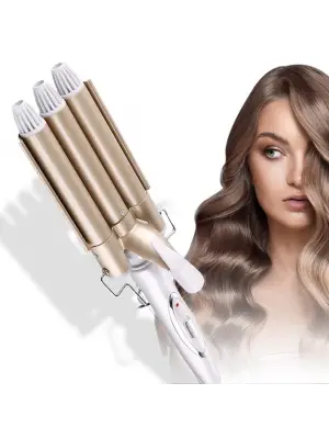 Omarı Doğal Ve Kalıcı Bukleler İçin Profesyonel Seramik Su Dalgası Saç Maşası