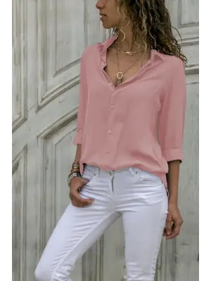 Şık Dokuma Viskon Gömlek