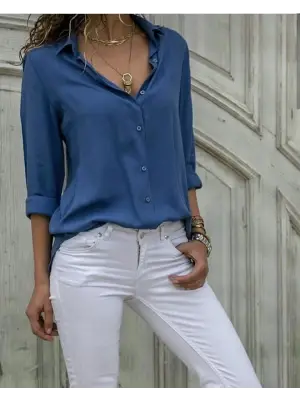 Omarı Efsane Yumuşaklıkta Dokuma Viskon Gömlek