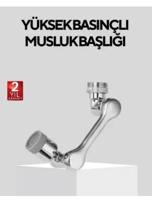 Döner Musluk Başlığı Çok Açılı Robotik Kol Su Tasarruflu