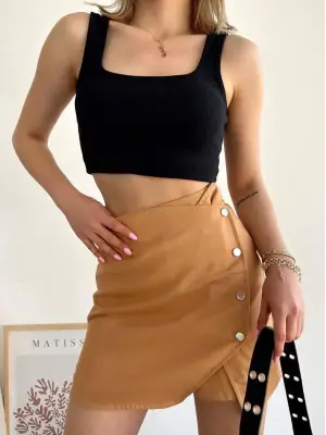 Şık Gabardin Şort Etek