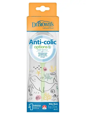 Dr.Browns Geniş Ağız PP Antikolik Options Biberon  270 ml Kız