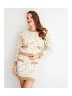 Şık Uzun Kollu Triko Takım