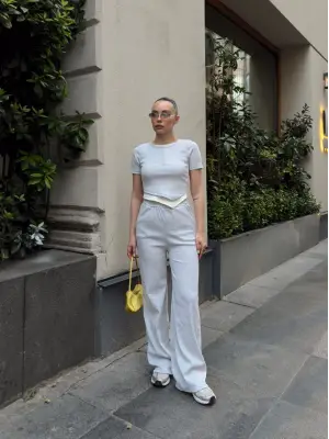 Modern Gri Alt Üst Takım