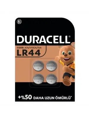 Duracell Özel Alkalin 4Lü 1,5V Düğme Pil LR44
