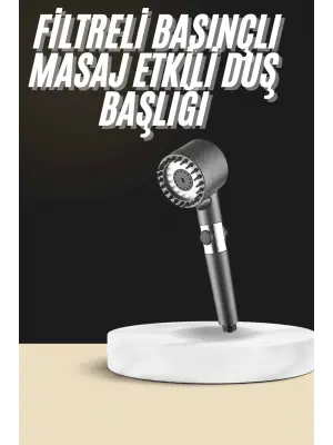 Duş Başlığı Profesyonel Masaj Başlıklı 3 Modlu Yeni Nesil Masaj Uçlu Su Tasarruflu
