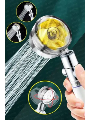 Duş Başlığı Turbo Pervaneli Serinletici Tasarım