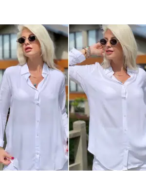 Omarı Yumuşak ve Şık Kumaş Gömlek