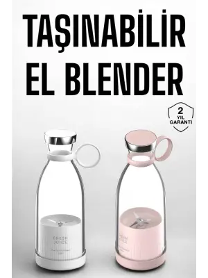 El Blender Taşınabilir Meyve Blender Şarj Edilebilir Taşınabilir Blender Elektrikli