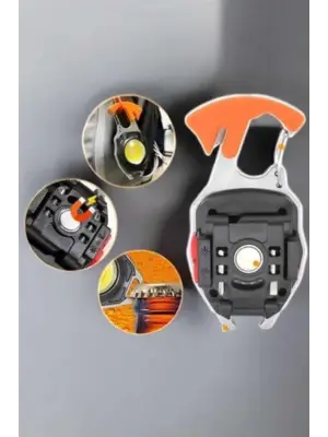 El Feneri Acil Işık Seti Tornavida Düdük Kapak Açma Kamp Lambası